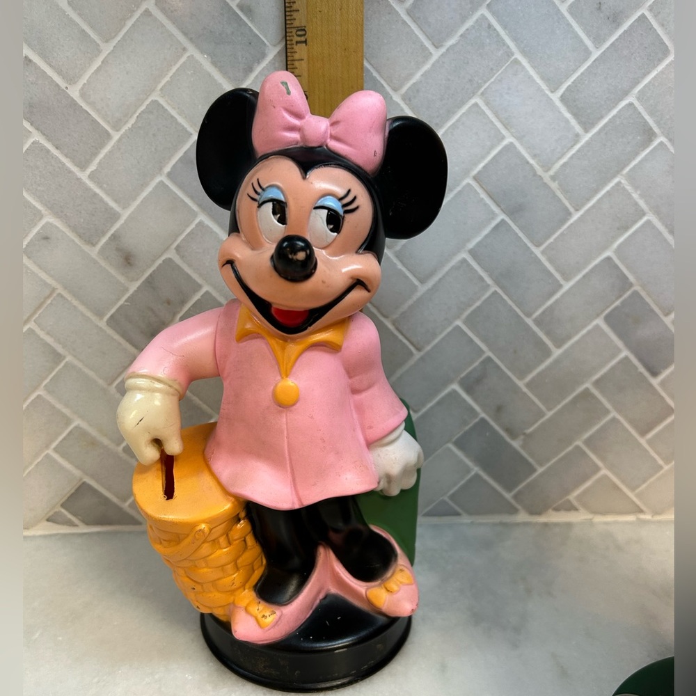 Vintage Mickey, Minnie Mouse‎, and Dalmation Coin Piggy Banks Walt Disney - Picture 8 of 12